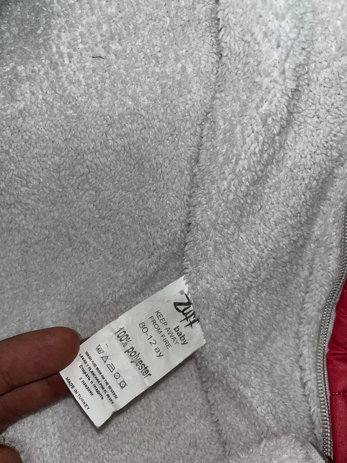 Kürklü Nakışlı Kız Bebek Kış Tulumu - Görsel 4