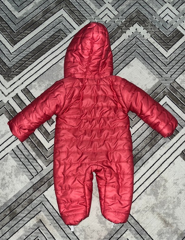 Kürklü Nakışlı Kız Bebek Kış Tulumu - Görsel 3