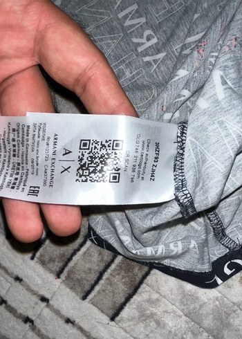 Armani Exchange Baskılı Siyah Polo Tişört - Görsel 3