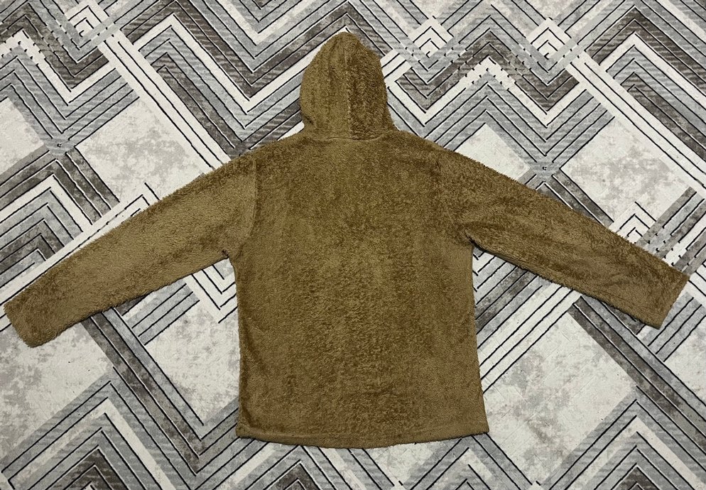 Adidas Kahverengi Peluş Kapüşonlu Kadın Sweatshirt - Görsel 3