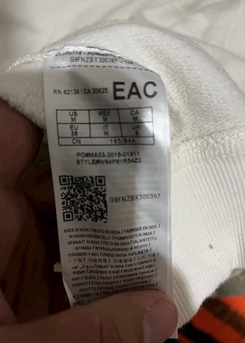 Guess Kadın Beyaz Payetli Sweatshirt - Görsel 4