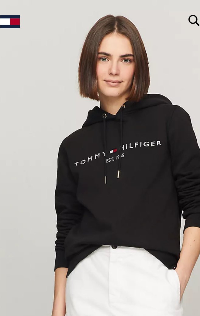 Tommy Hilfiger Siyah Kapüşonlu Sweatshirt - Görsel 5