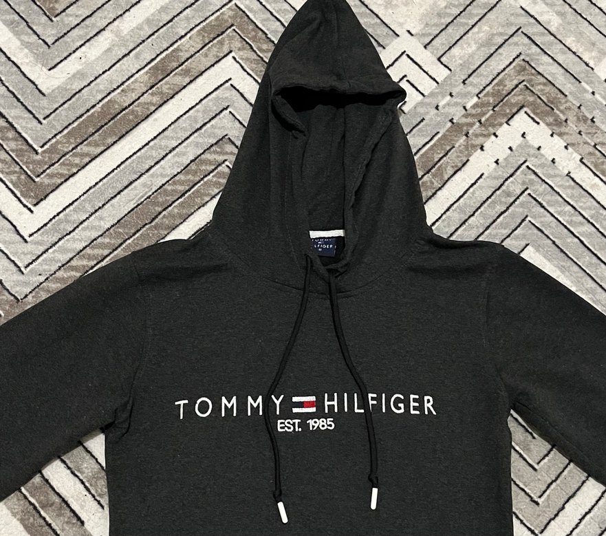 Tommy Hilfiger Siyah Kapüşonlu Sweatshirt - Görsel 2