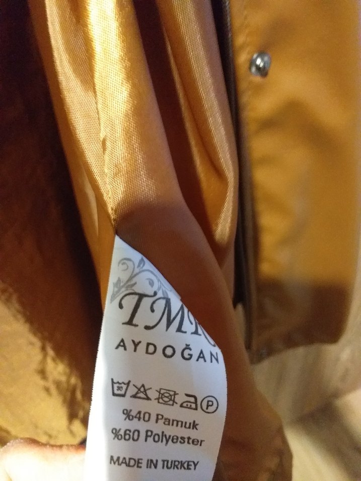 Kahverengi Uzun Deri Kadın Yağmurluk - Görsel 5