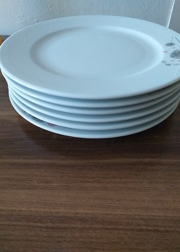 Beyaz Gri Desenli Yemek Tabağı Seti - Görsel 7