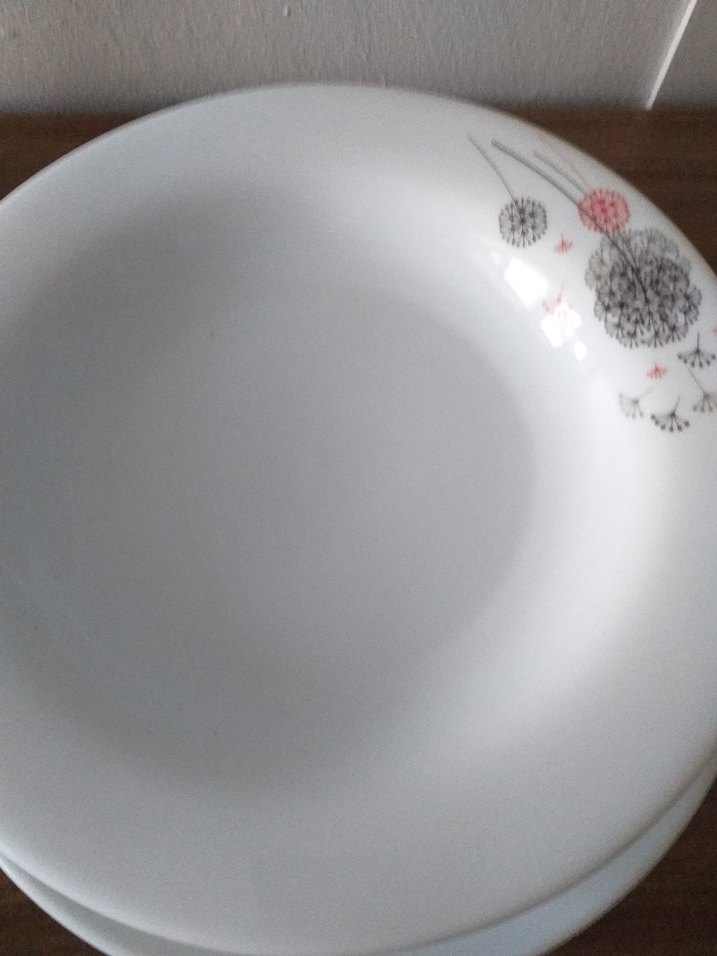 Beyaz Gri Desenli Yemek Tabağı Seti - Görsel 4