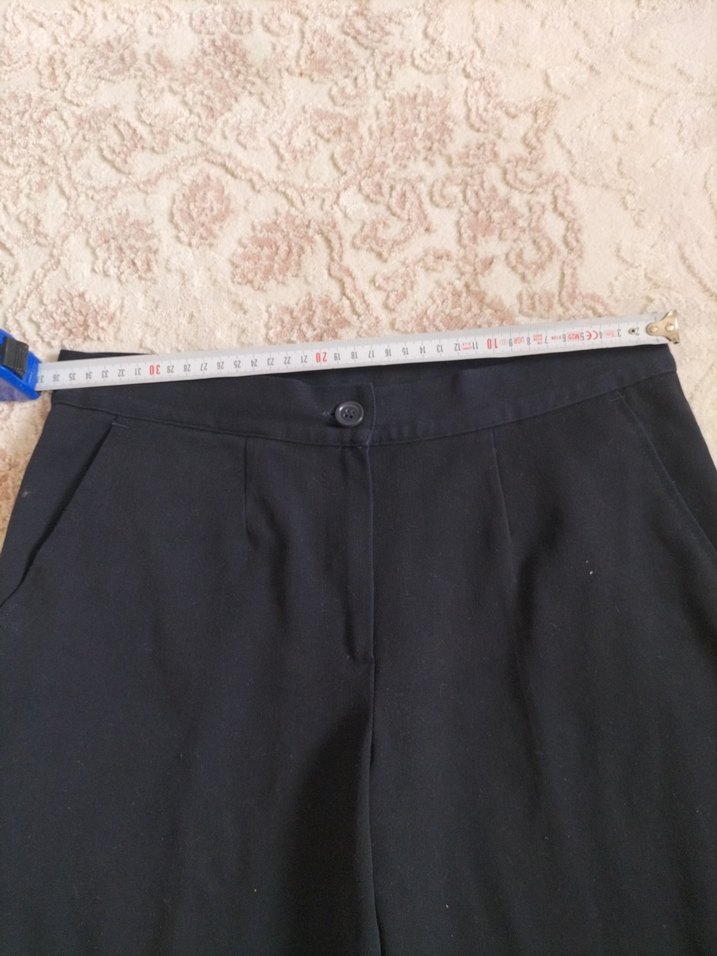 lacivert Kadın okul Kumaş Pantolon - Görsel 3