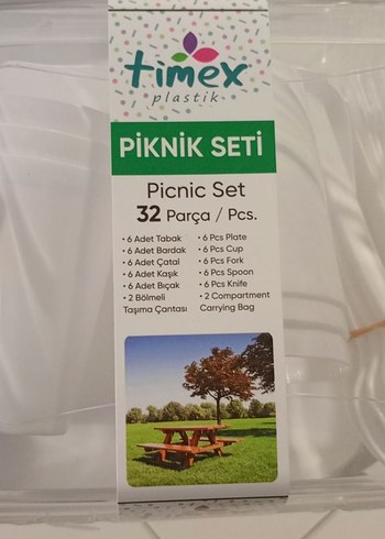 Timex 32 Parça Piknik Seti Yeşil - Görsel 5