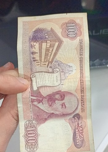 Türkiye Cumhuriyeti 100 Lira Eski Banknot - Görsel 2
