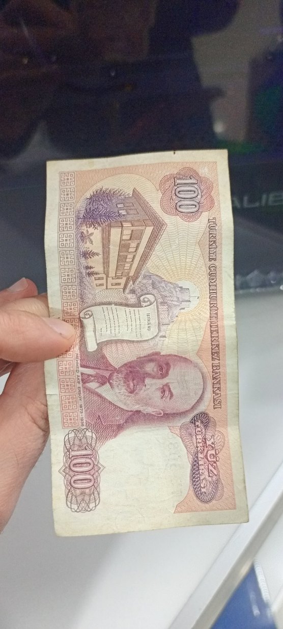Türkiye Cumhuriyeti 100 Lira Eski Banknot - Görsel 2