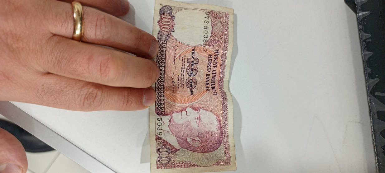Türkiye Cumhuriyeti 100 Lira Eski Banknot - Görsel 5