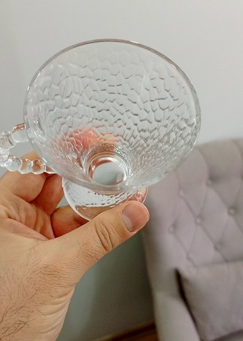 Mavi Cam Üçlü Bardak Seti - Görsel 7