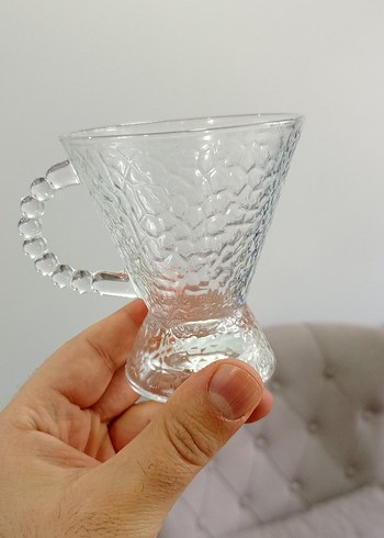 Mavi Cam Üçlü Bardak Seti - Görsel 3