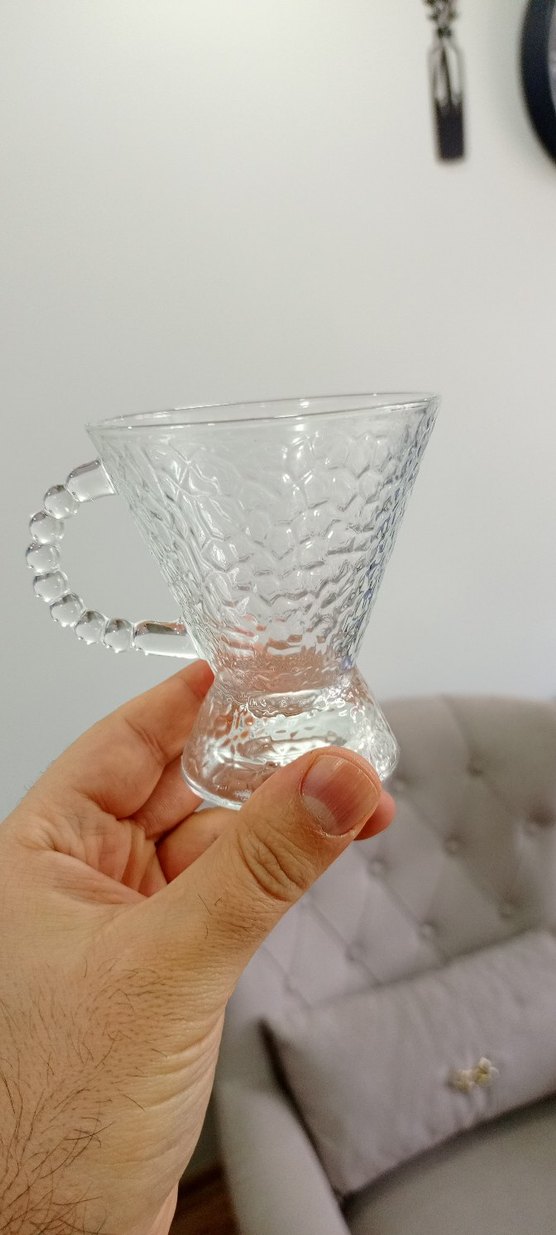 Mavi Cam Üçlü Bardak Seti - Görsel 3