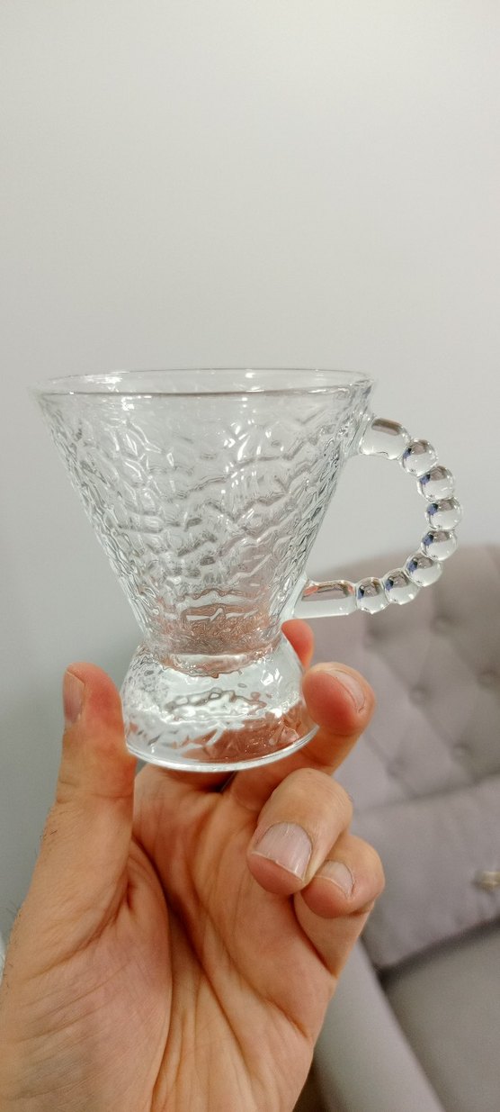 Mavi Cam Üçlü Bardak Seti - Görsel 4