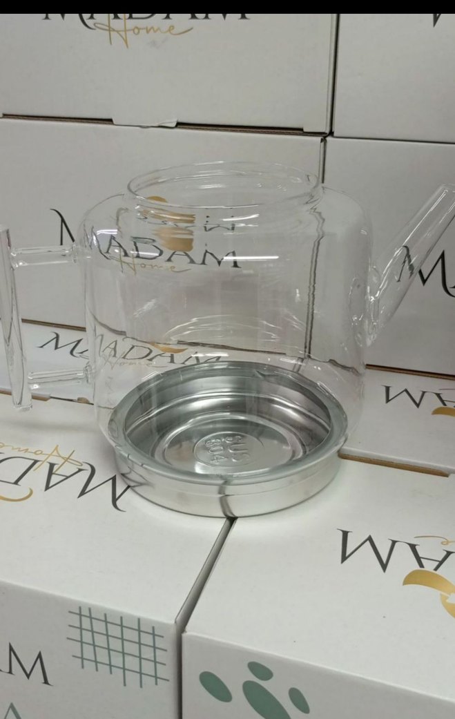 Şeffaf Cam Çaydanlık Seti - Görsel 4