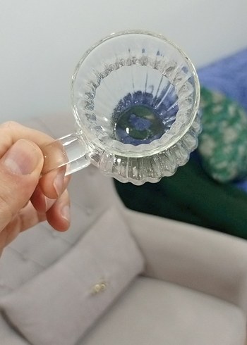 Elbis Home 3'lü Cam Kulplu Bardak Seti - Görsel 3