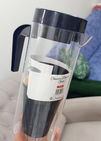 Bej Renkli 1,2L Kristal Sürahi - Görsel 3