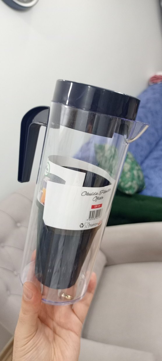 Bej Renkli 1,2L Kristal Sürahi - Görsel 3