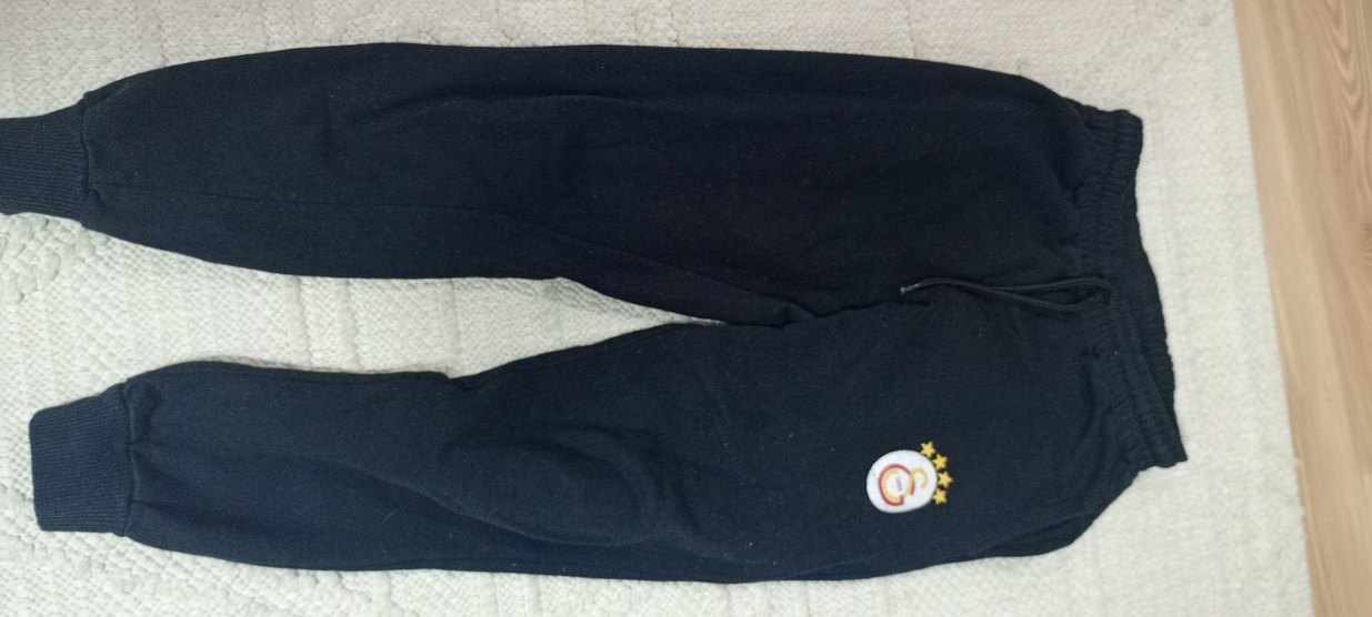 Siyah Nakışlı Sweatpant - Görsel 5