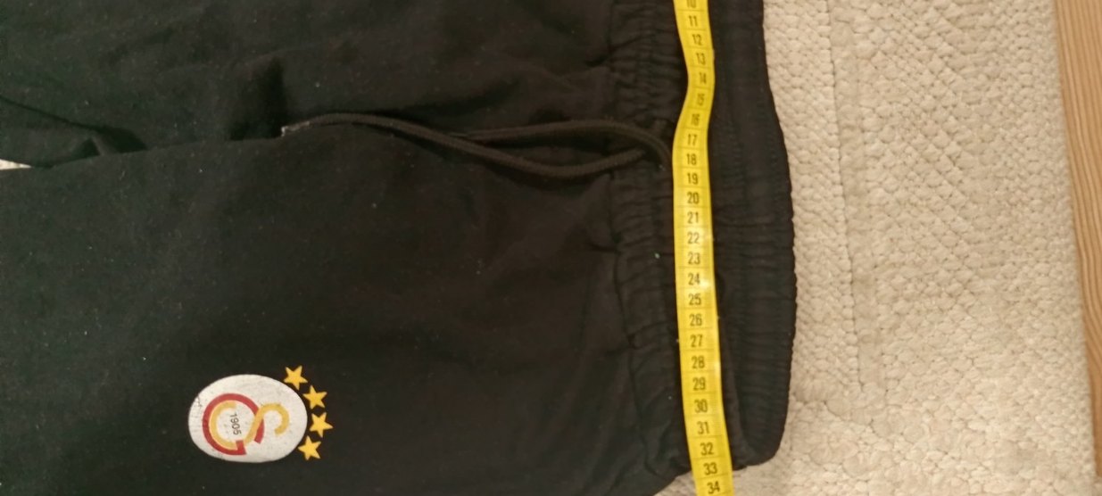 Siyah Nakışlı Sweatpant - Görsel 3