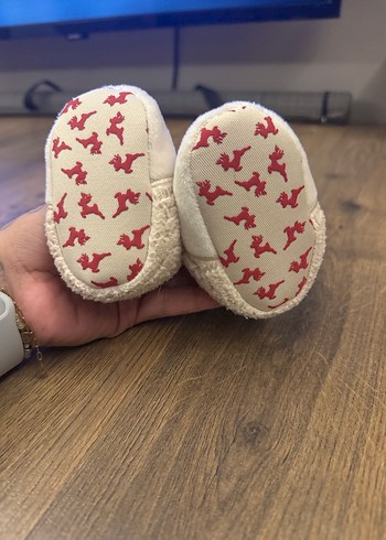 Nakışlı Beyaz Kız Çocuk Ev Terliği - Görsel 2