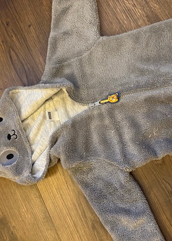 Gri Bebek Peluş Tulum - Görsel 2