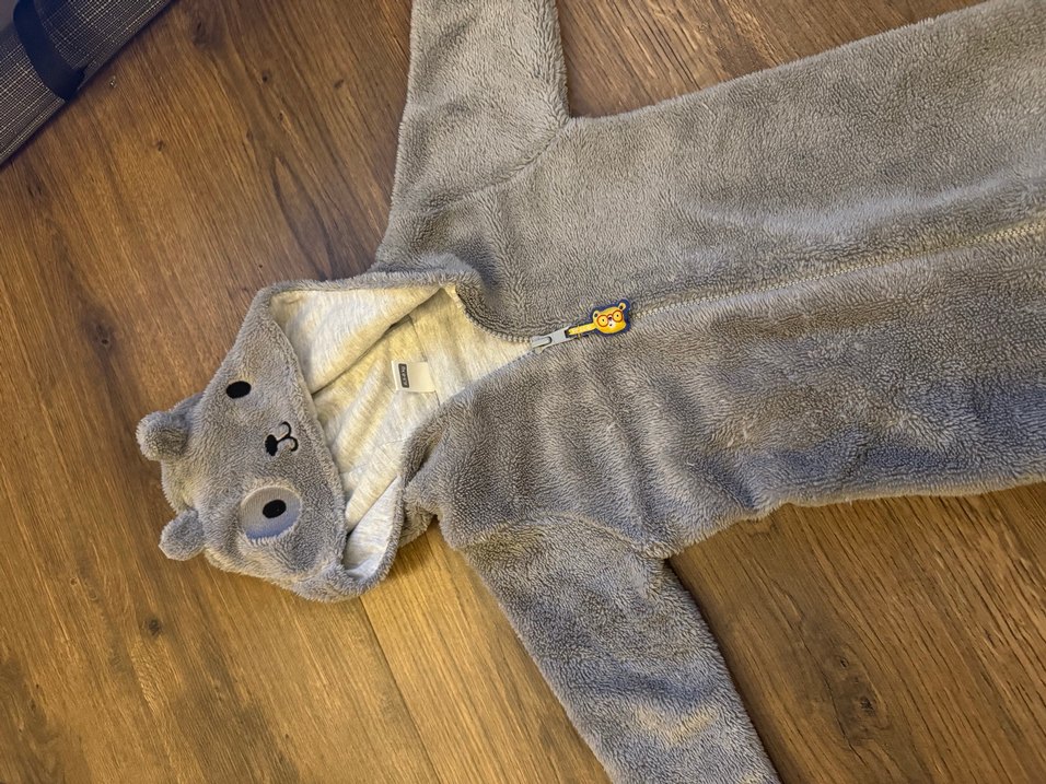 Gri Bebek Peluş Tulum - Görsel 2