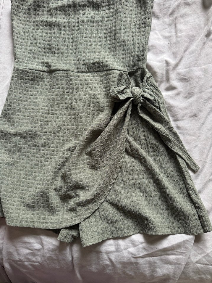 Kemerli Kadın Kısa Tulum - Görsel 2