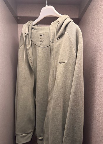 Nike Gri Fermuarlı Sweatshirt - Görsel 2
