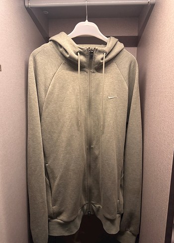 Nike Gri Fermuarlı Sweatshirt - Görsel 3
