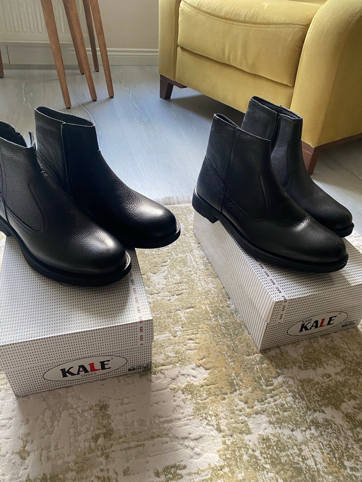 Siyah Fermuarlı Erkek Kauçuk Bot - Görsel 2