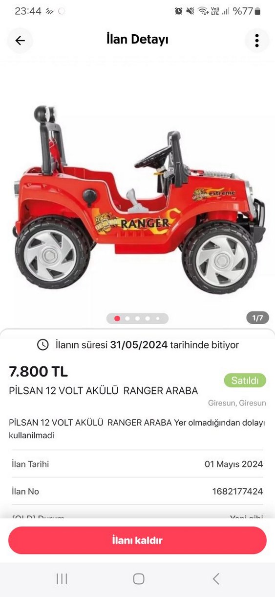 Kırmızı Elektrikli Ranger Binme Aracı - Görsel 2