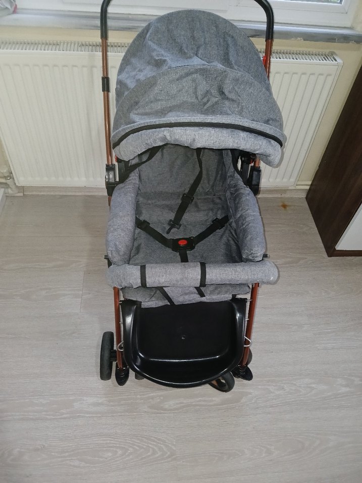 Gri Bebek Arabası - Görsel 2