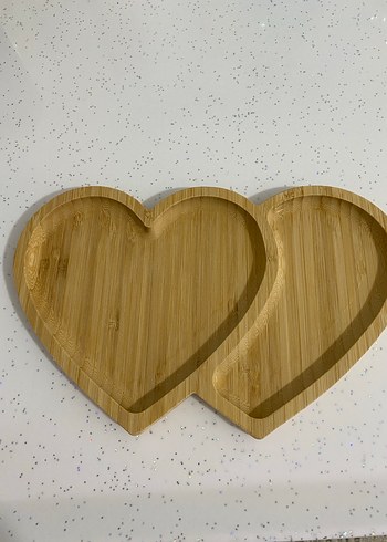 Bambu Bohem Kalp ve Bölmeli Ahşap Sunumlum - Görsel 2