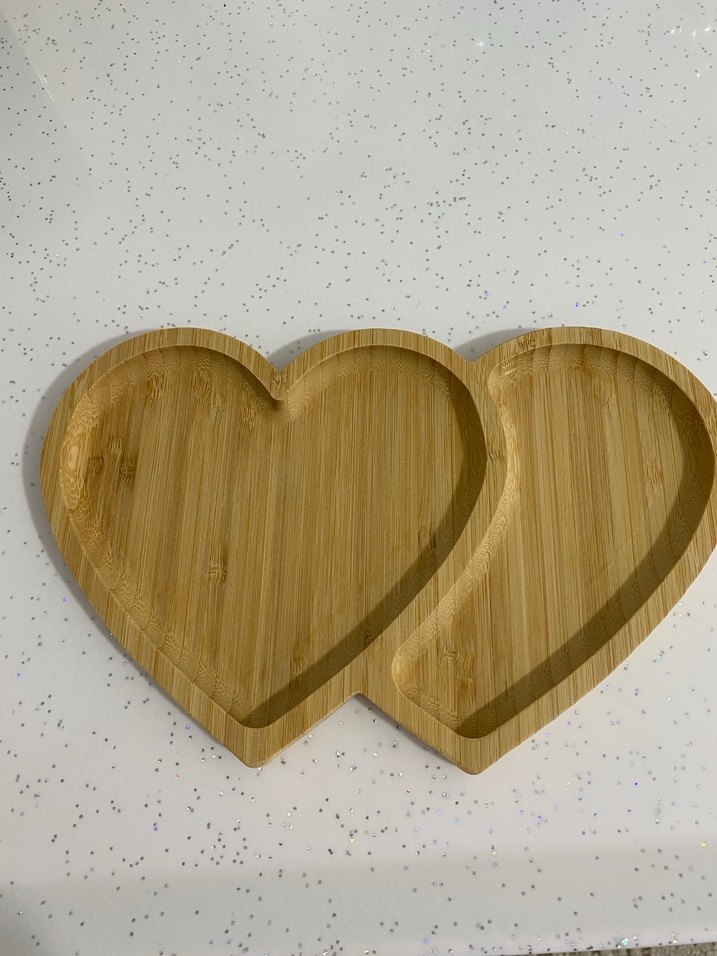 Bambu Bohem Kalp ve Bölmeli Ahşap Sunumlum - Görsel 2