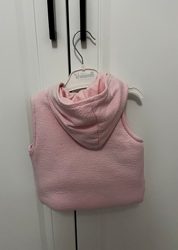 Miniworld Kapüşonlu Kız Çocuk Polar Yelek - Görsel 3