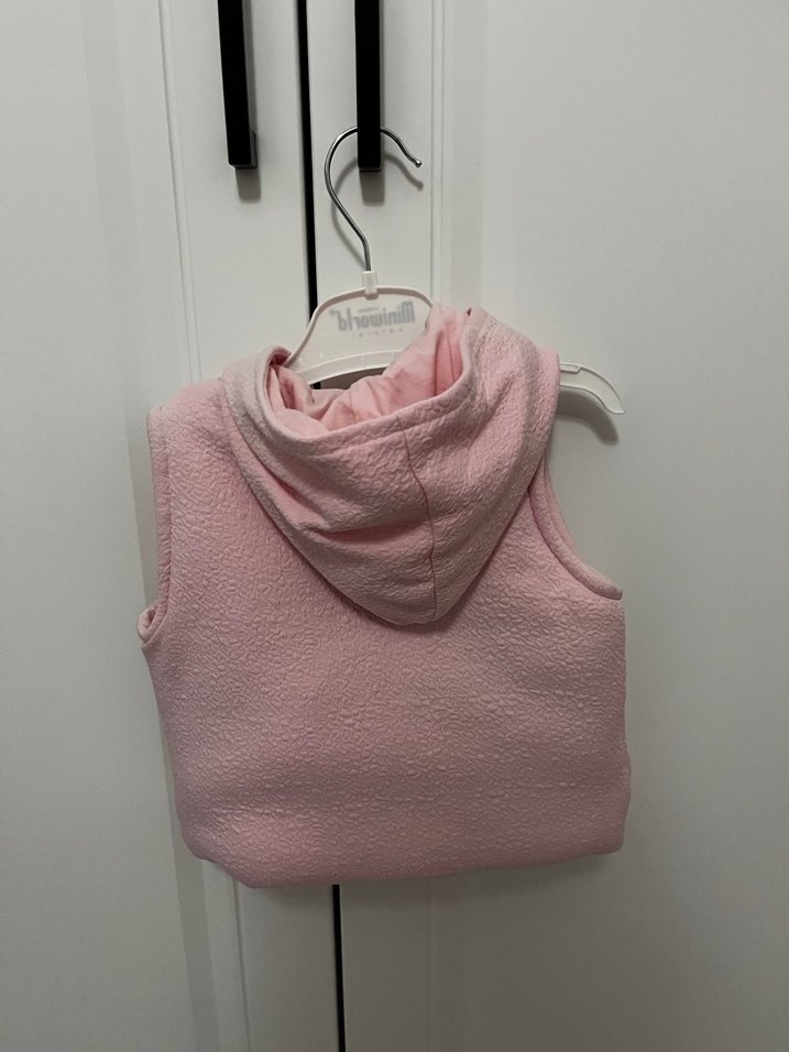 Miniworld Kapüşonlu Kız Çocuk Polar Yelek - Görsel 3