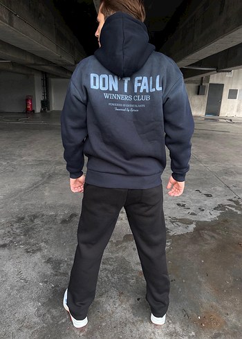 DONT FALL Kapüşonlu Hoodie - Görsel 2