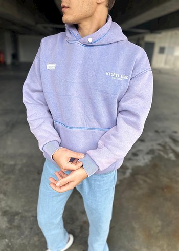 Asit Yıkama Hoodie - Görsel 2