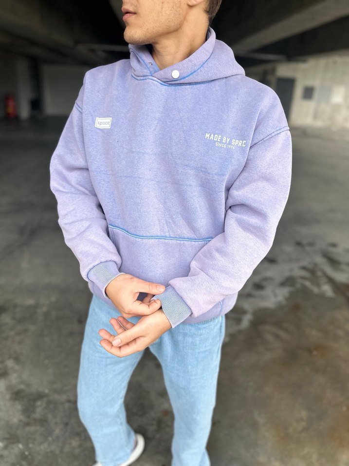 Asit Yıkama Hoodie - Görsel 2