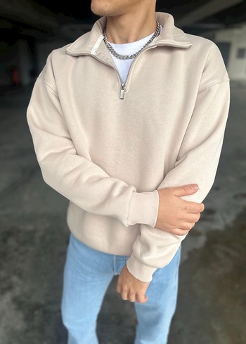 Yarım Fermuarlı Sweatshirt - Görsel 2