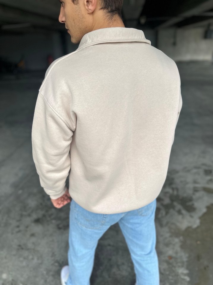Yarım Fermuarlı Sweatshirt - Görsel 3