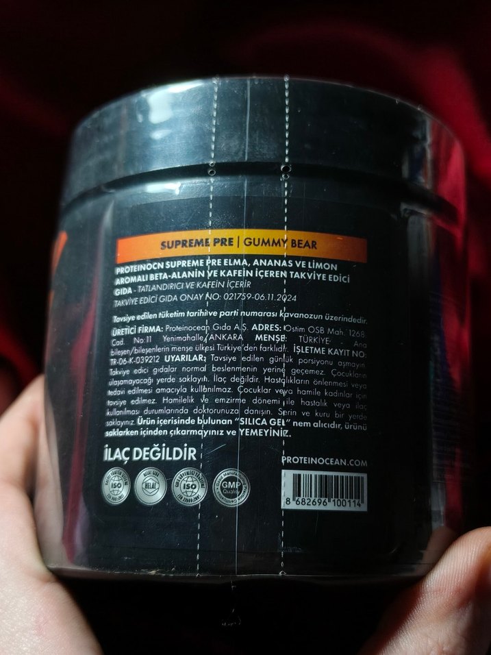 Supreme Pre Workout Tozu 280g Fitness - Görsel 5