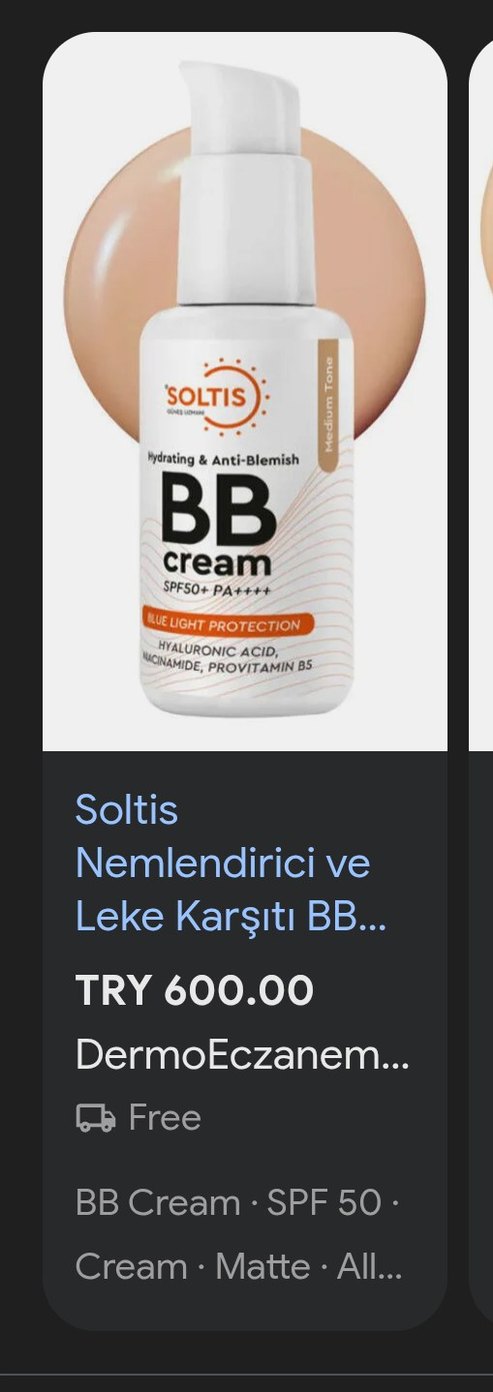 Soltis Leke karşıtı SPF50+ BBkrem Güneş Kremi Sunscreen Açık ton - Görsel 5