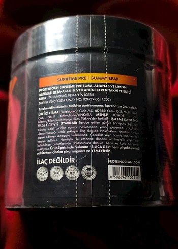 Supreme Pre Workout Tozu 280g Fitness - Görsel 4