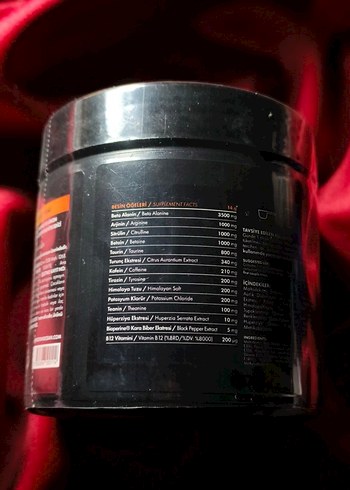 Supreme Pre Workout Tozu 280g Fitness - Görsel 3