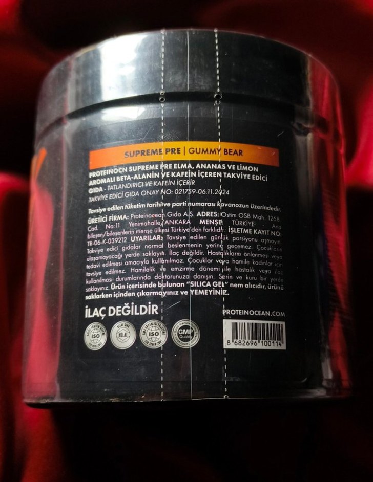 Supreme Pre Workout Tozu 280g Fitness - Görsel 4