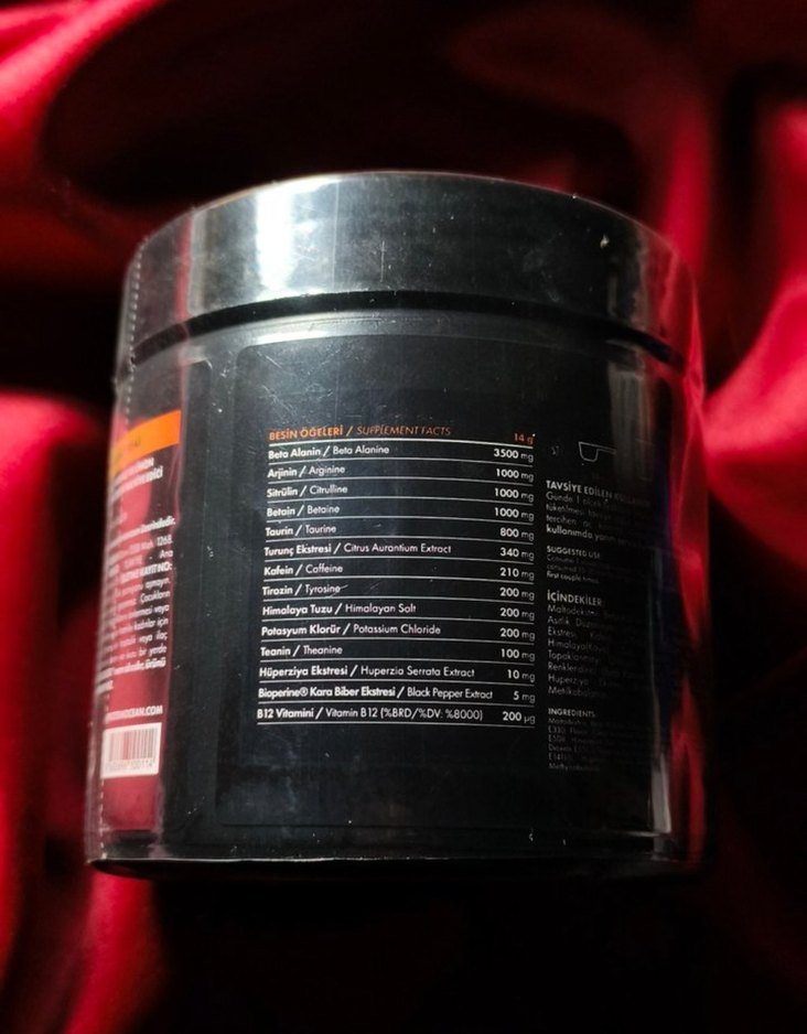 Supreme Pre Workout Tozu 280g Fitness - Görsel 3