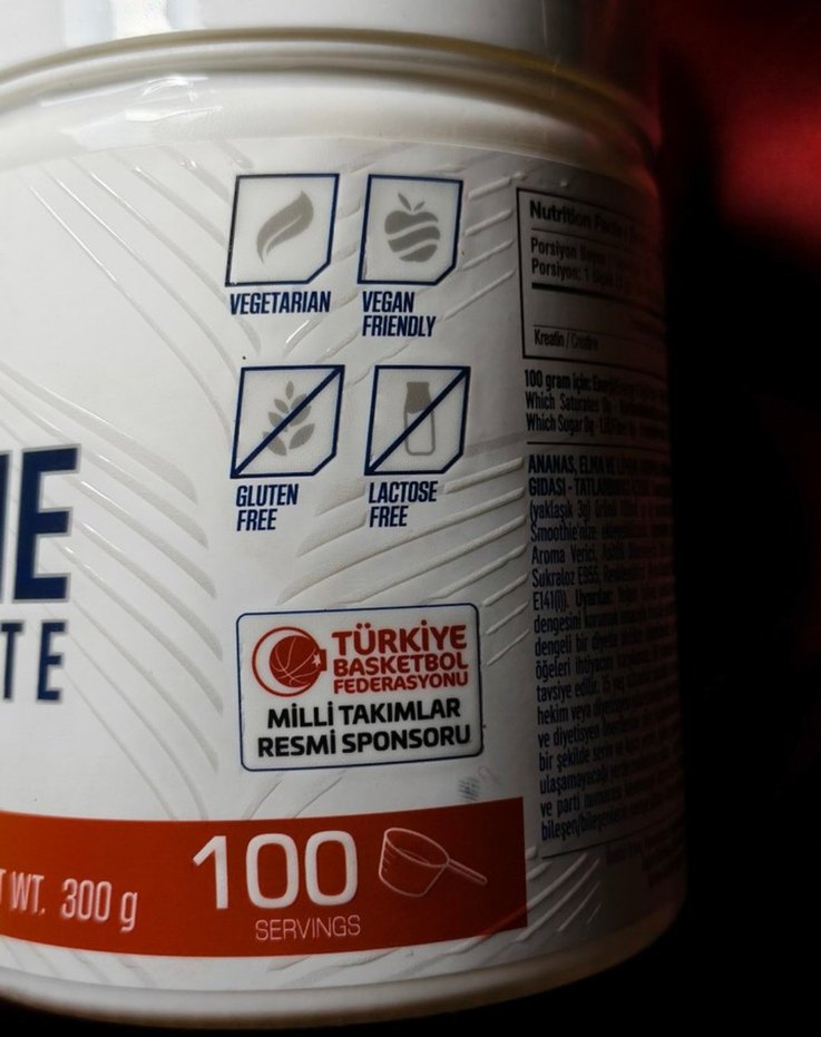 Kreatin Monohidrat (Creatine Monohydrate) 300g 100servis - Görsel 4